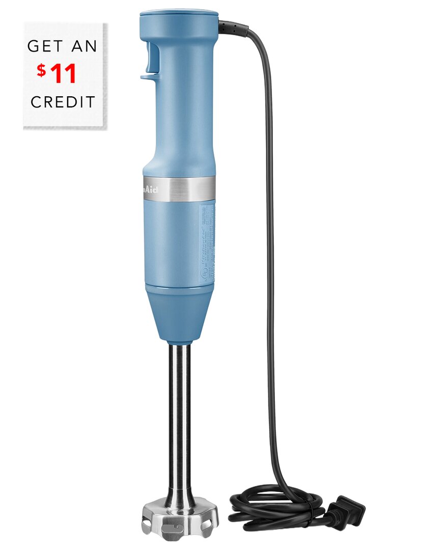 Kitchenaid Variable Speed Blue Velvet Hand Immersion Blender With $11 Credit In Multi