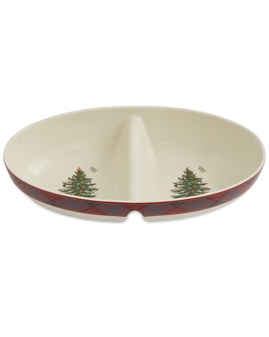 Spode Christmas Tree Large Oval Divided Server