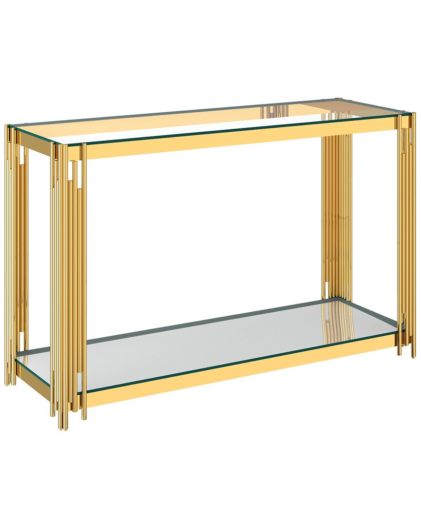 Worldwide Home Furnishings Contemporary Console Table In Gold