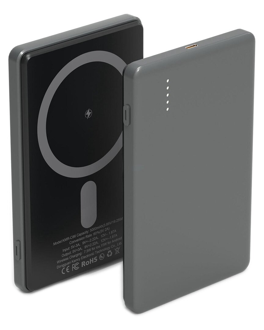 Fresh Fab Finds 2-in-1 Black Magsafe Wireless Power Bank