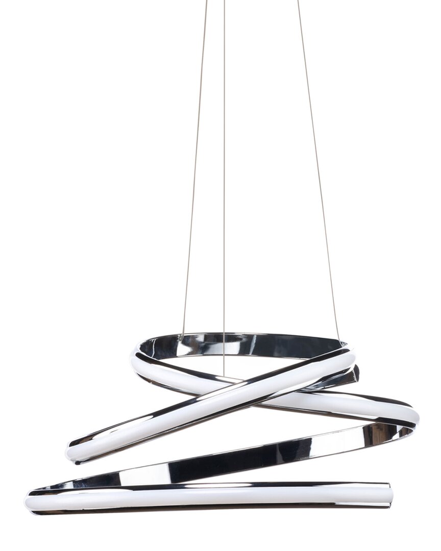 Finesse Decor Oslo Led Adjustable Chandelier In Silver