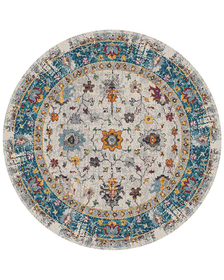 Ar Rugs Montana Filomina Bordered Runner Rug In Blue