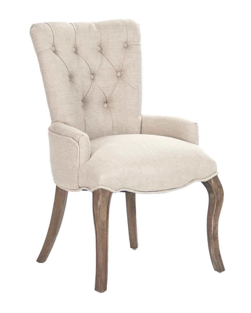 Zentique Iris Tufted Chair In Brown