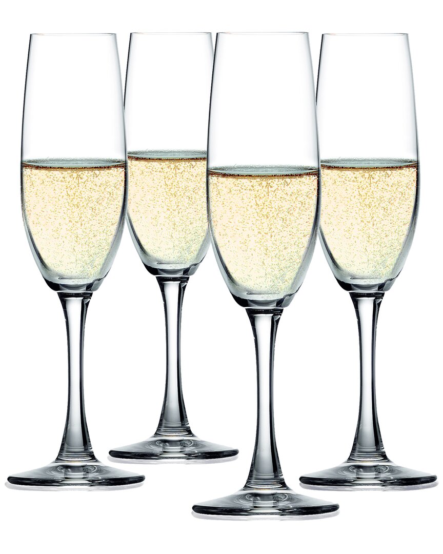 Spiegelau Set Of Four 7.4oz Champagne Flutes