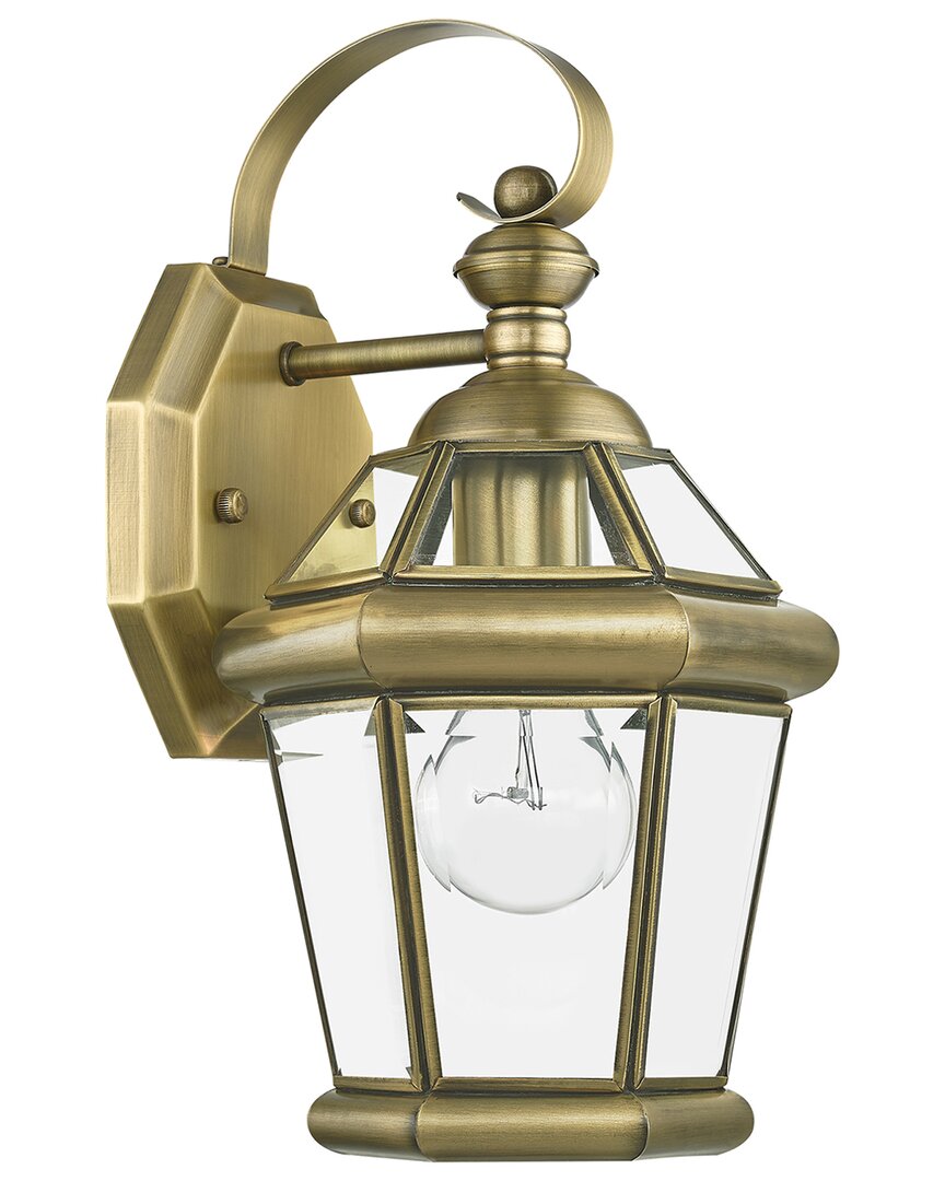 Livex Lighting Georgetown 1-light Ab Outdoor Wall Lantern