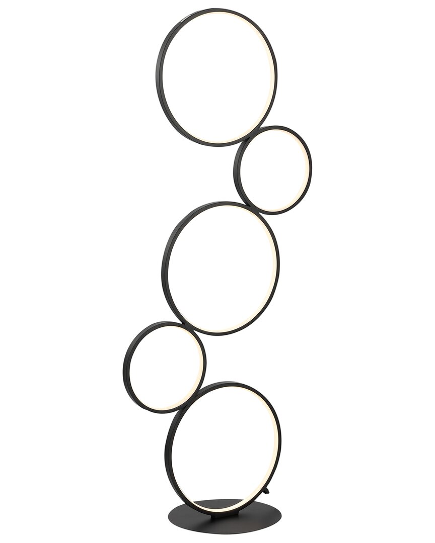 Jonathan Y Pluto 45in 5-light Integrated Led Floor Lamp In Black