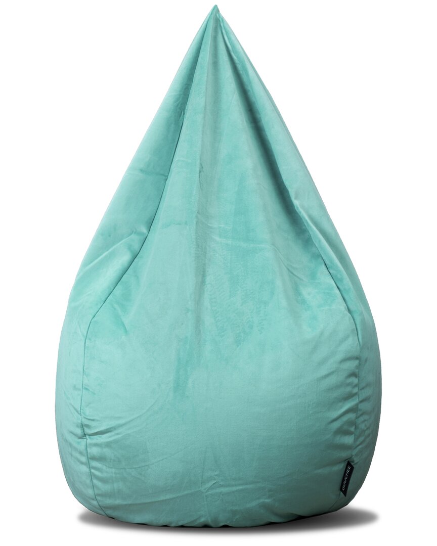 Gouchee Home Sambre Velvet Bean Bag Chair In Turquoise