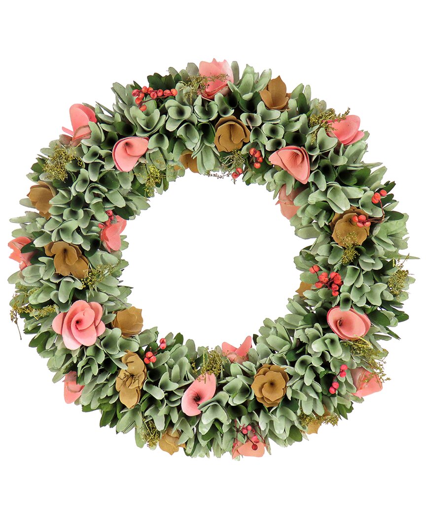 National Tree Company 18in Spring Pastel Floral Wreath In Multi