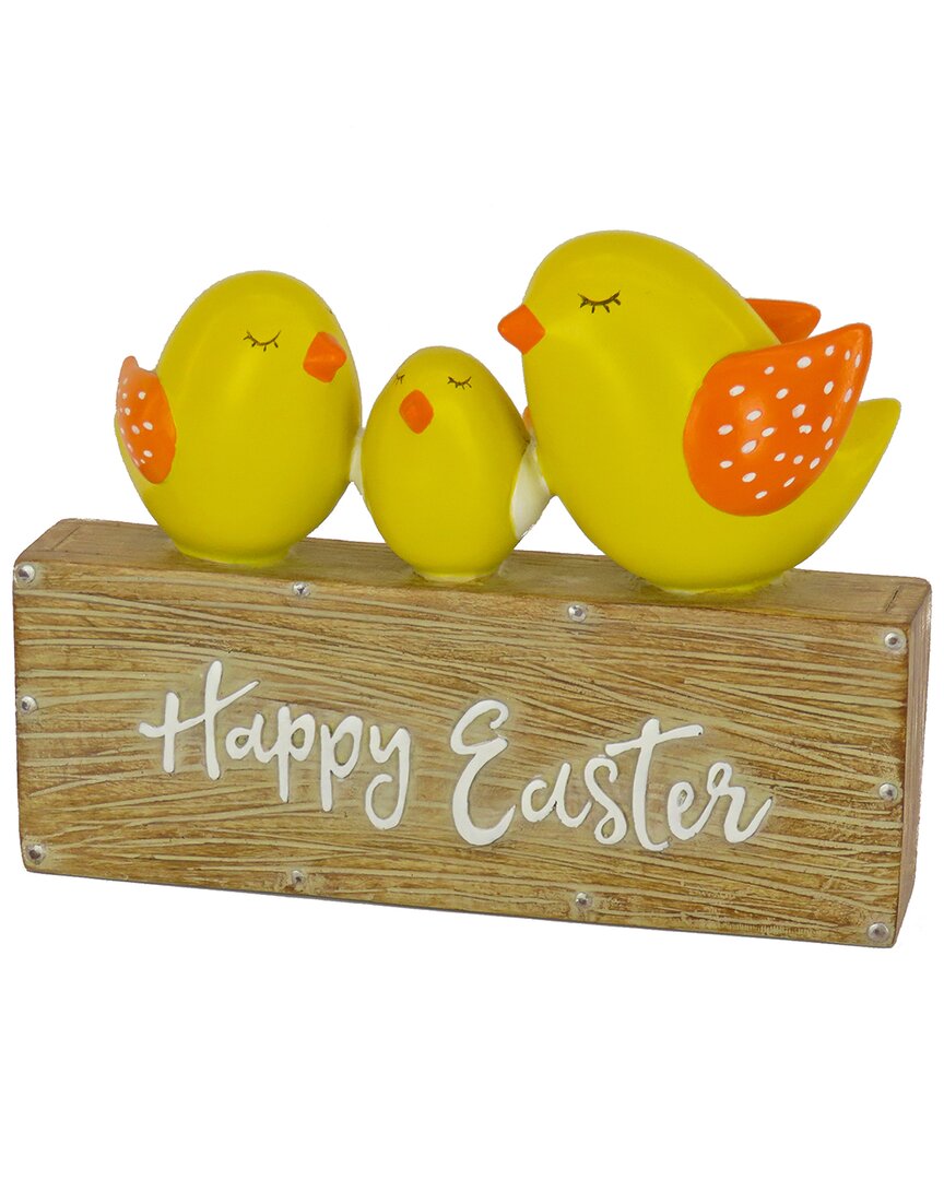 National Tree Company 6in Happy Easter Tabletop Decor In Yellow