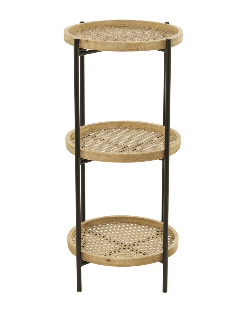 Peyton Lane Brown Metal Traditional Shelving Unit