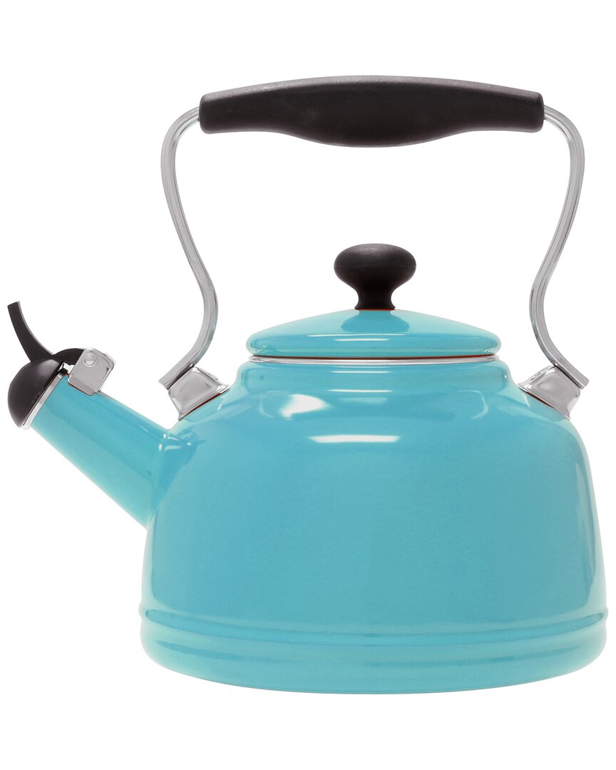Chantal Vintage 1.7-quart Enamel-on-steel Teakettle In Aqua