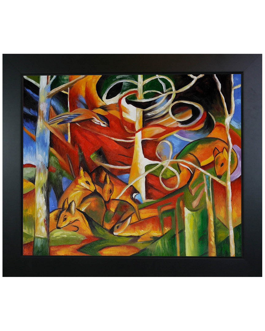 Museum Masters Deer In The Forest By Franz Marc In Beige