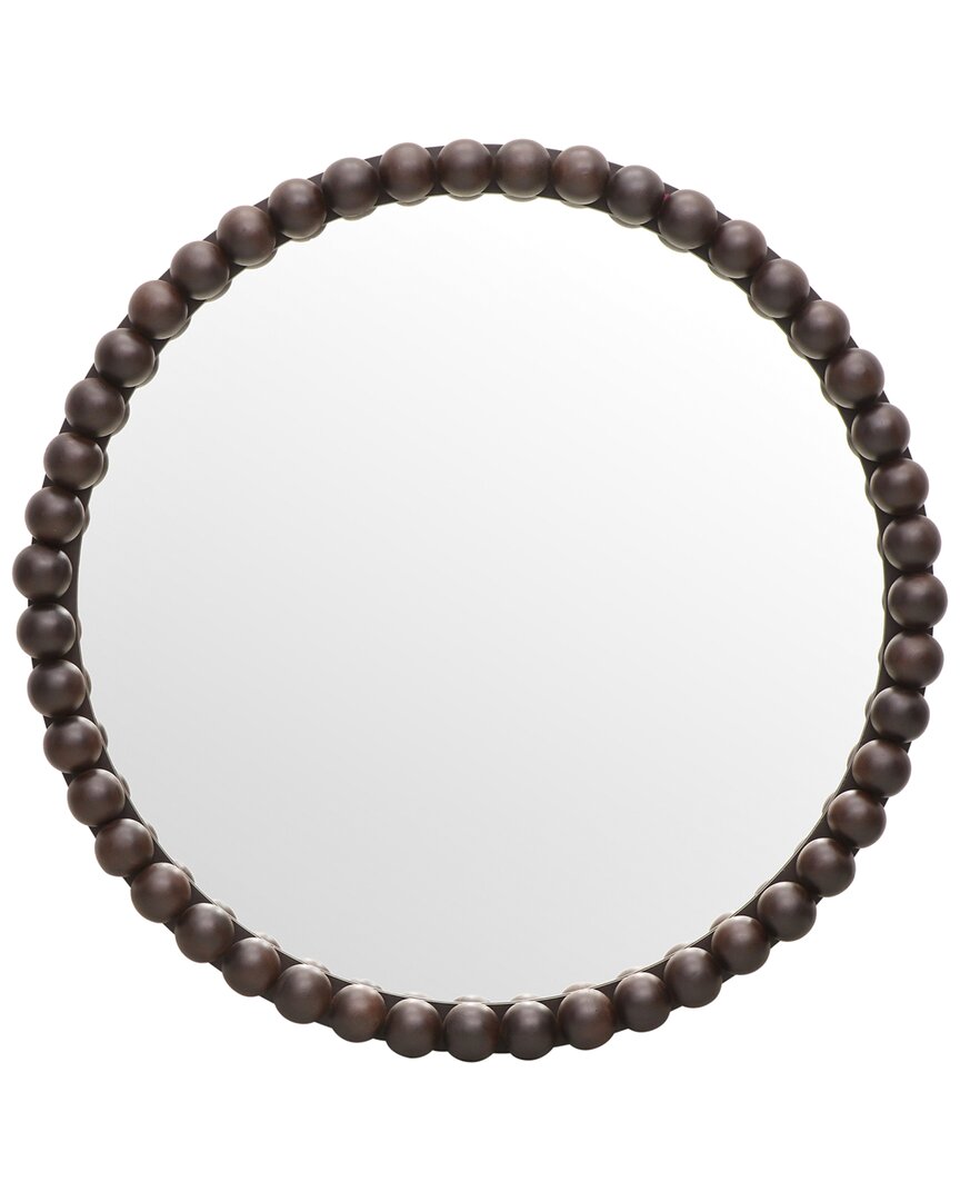 Tov Furniture Baria Round Mirror In Brown