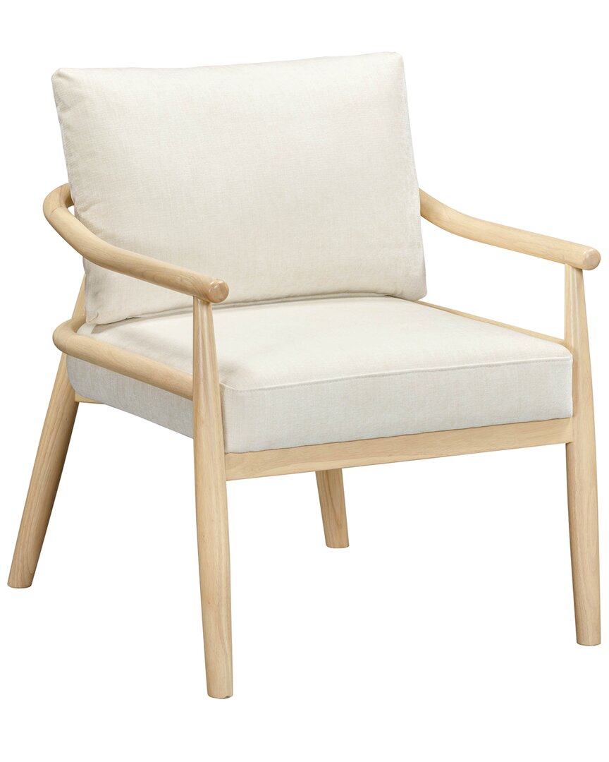 Tov Furniture Dixie Performance Corduroy Accent Chair In White