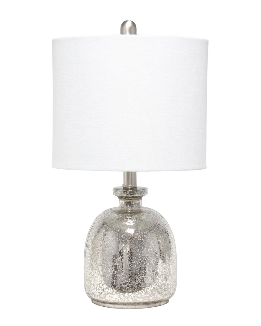 Lalia Home Mercury Hammered Glass Jar Table Lamp