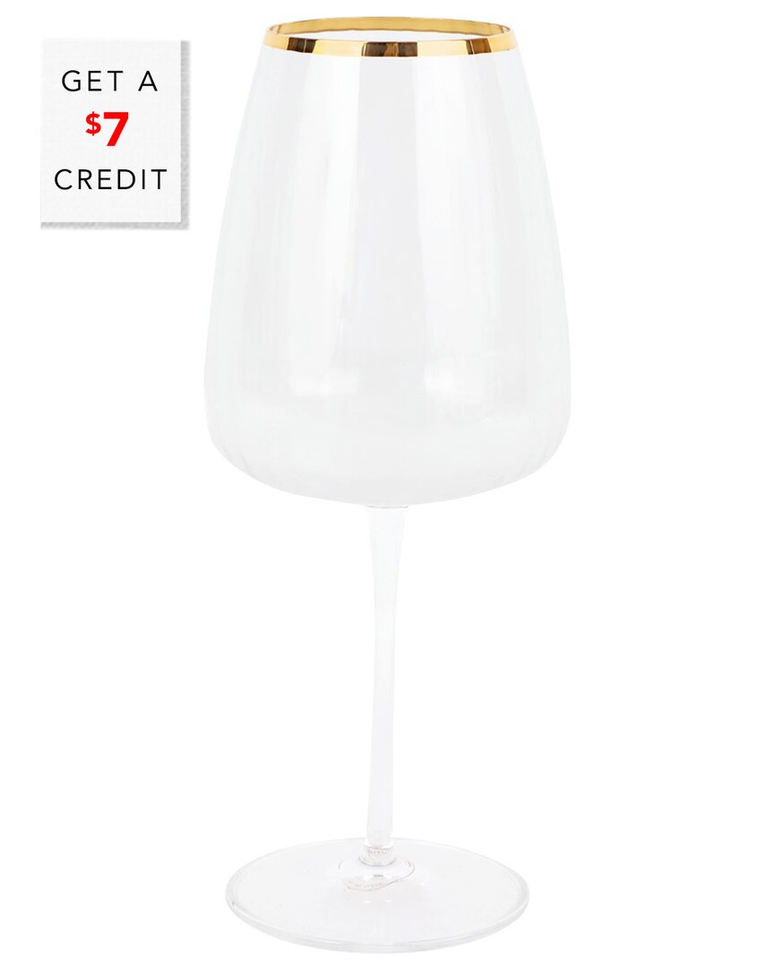 Vietri Francesca Water Glass In Transparent