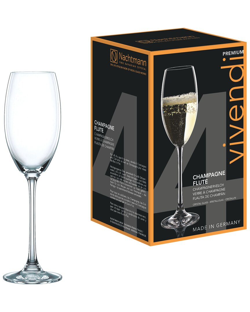 Nachtmann 4pc Vivendi Champagne Flute Set