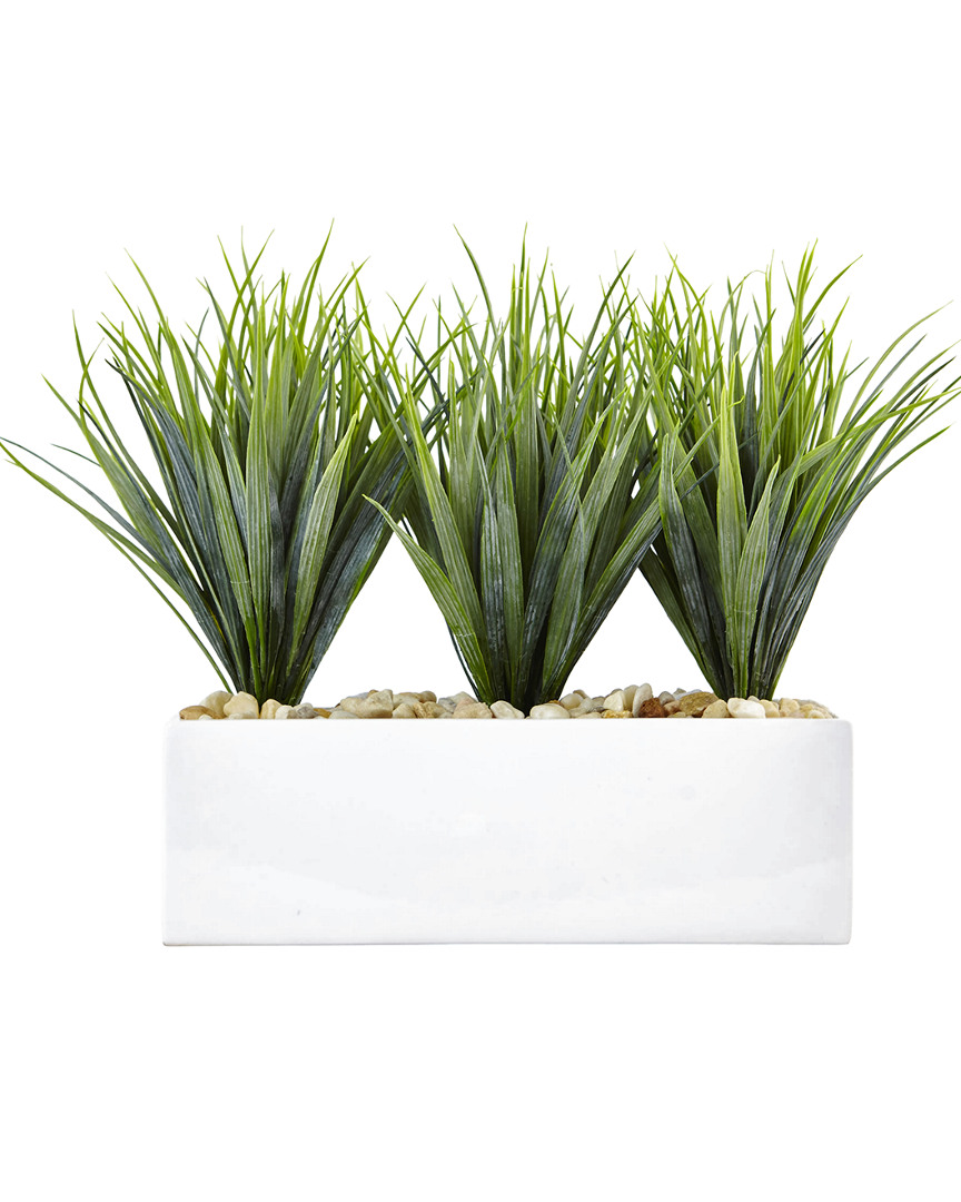 NEARLY NATURAL NEARLY NATURAL VANILLA GRASS IN RECTANGULAR PLANTER
