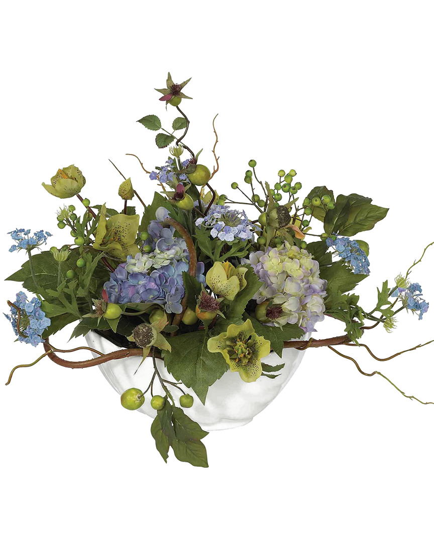 Nearly Natural Hydrangea Centerpiece