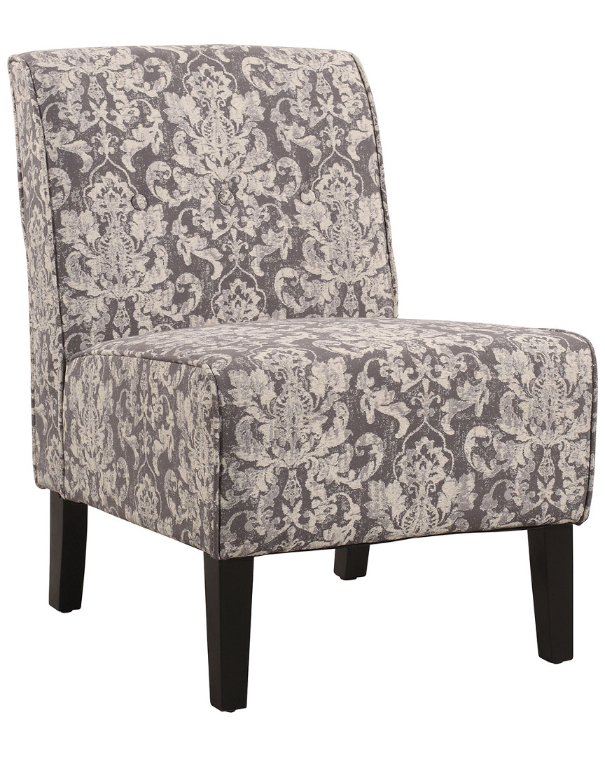 Linon Furniture Linon Bella Gray Damask Accent Chair