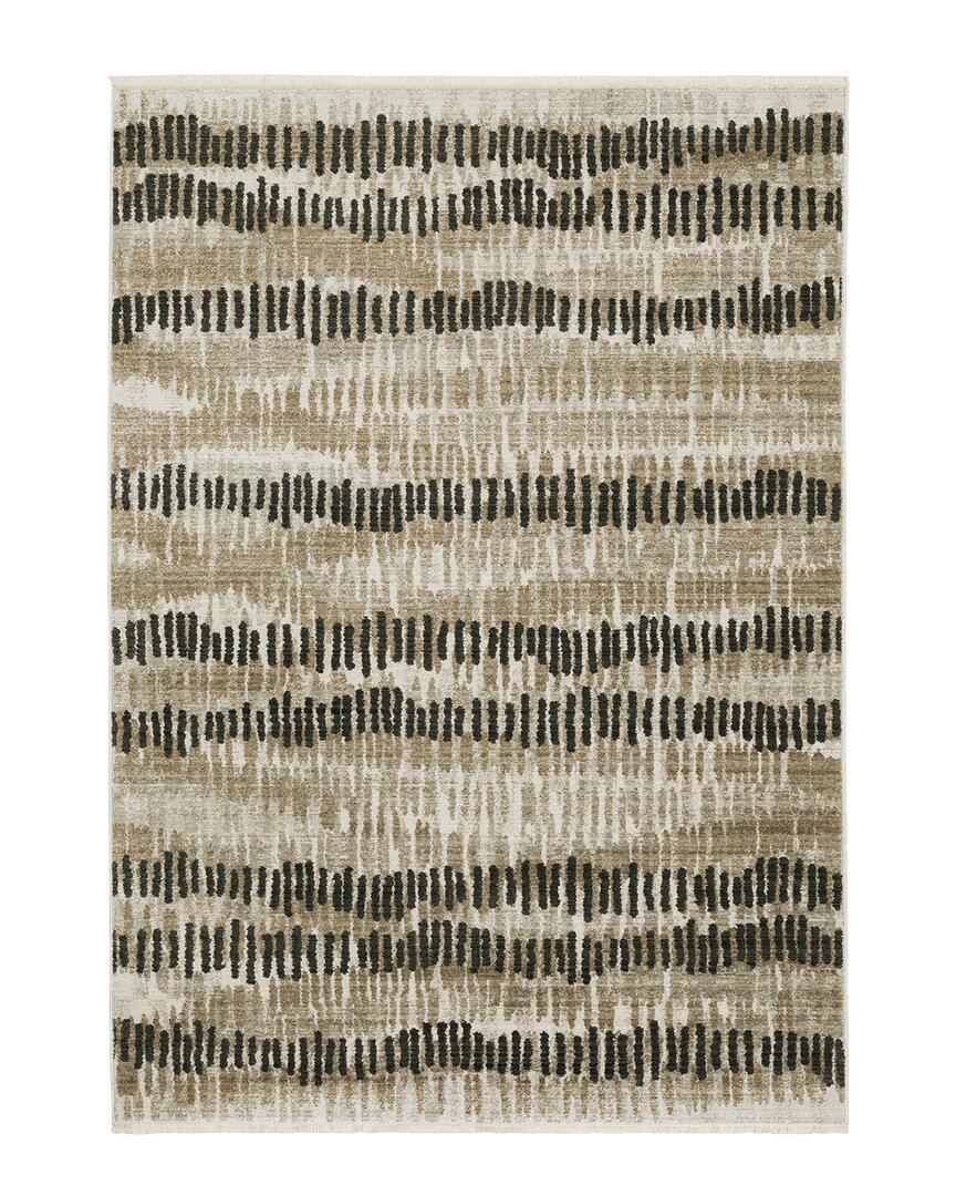 Stylehaven Bartlett Etched Lines Rug In Sand