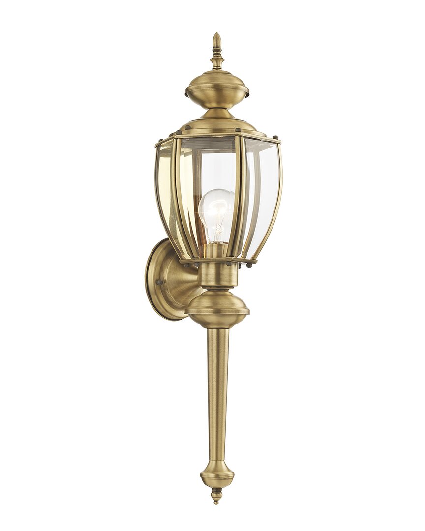 Livex Lighting 1-light Outdoor Wall Lantern In Gold