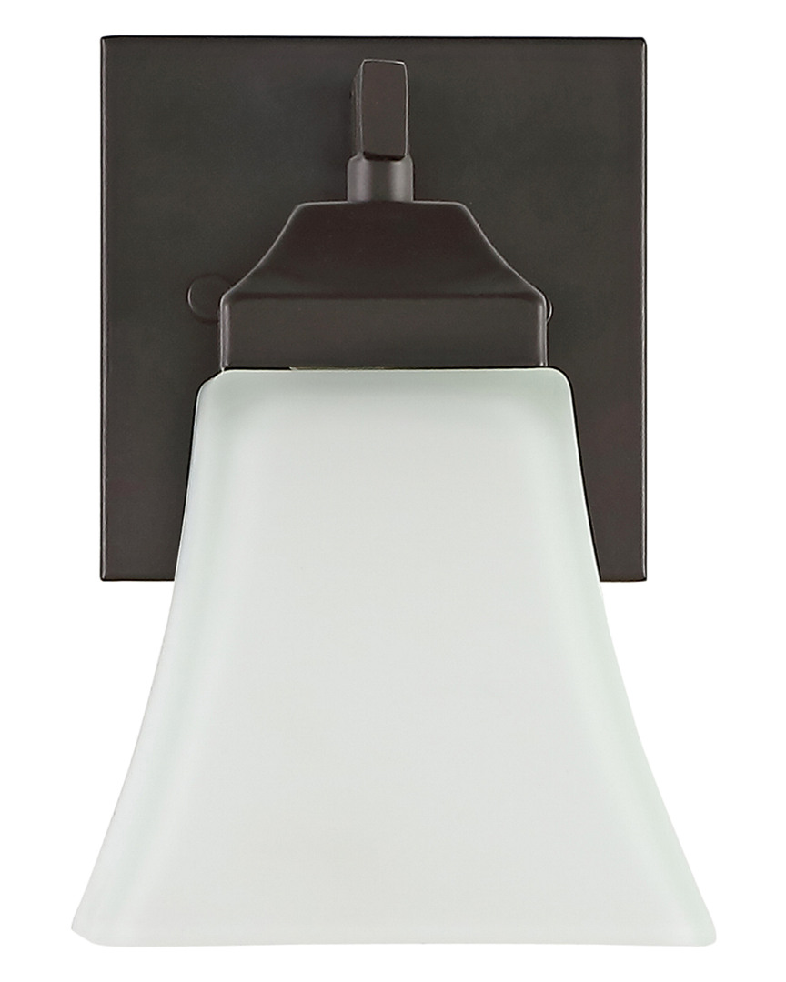 Jonathan Y Staunton 5in 1-light Iron/glass Modern Cottage Led Vanity Light In Metallic