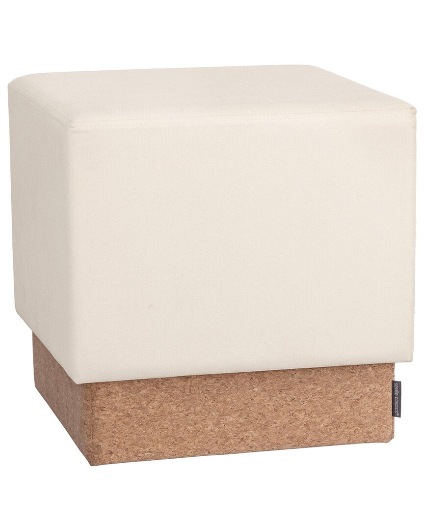 Shop Seville Classics The Vineyard Collection Cork Cube Storage Ottoman