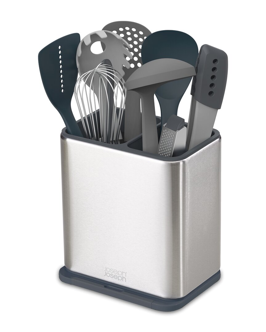Joseph Joseph Surface Stainless Steel Utensil Pot In Grey