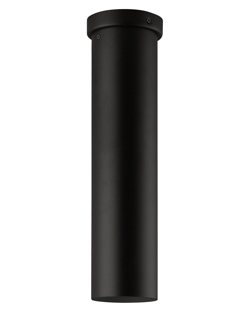 Eglo Tortoreto 1 Light Cylinder Ceiling Light With Matte Black Finish