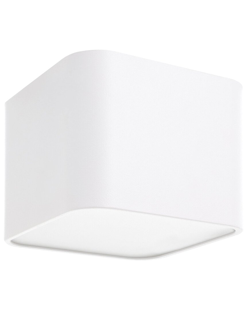 EGLO EGLO GRIMASOLA 1 LIGHT SQUARE CEILING LIGHT WITH WHITE FINISH & WHITE DIFFUSER