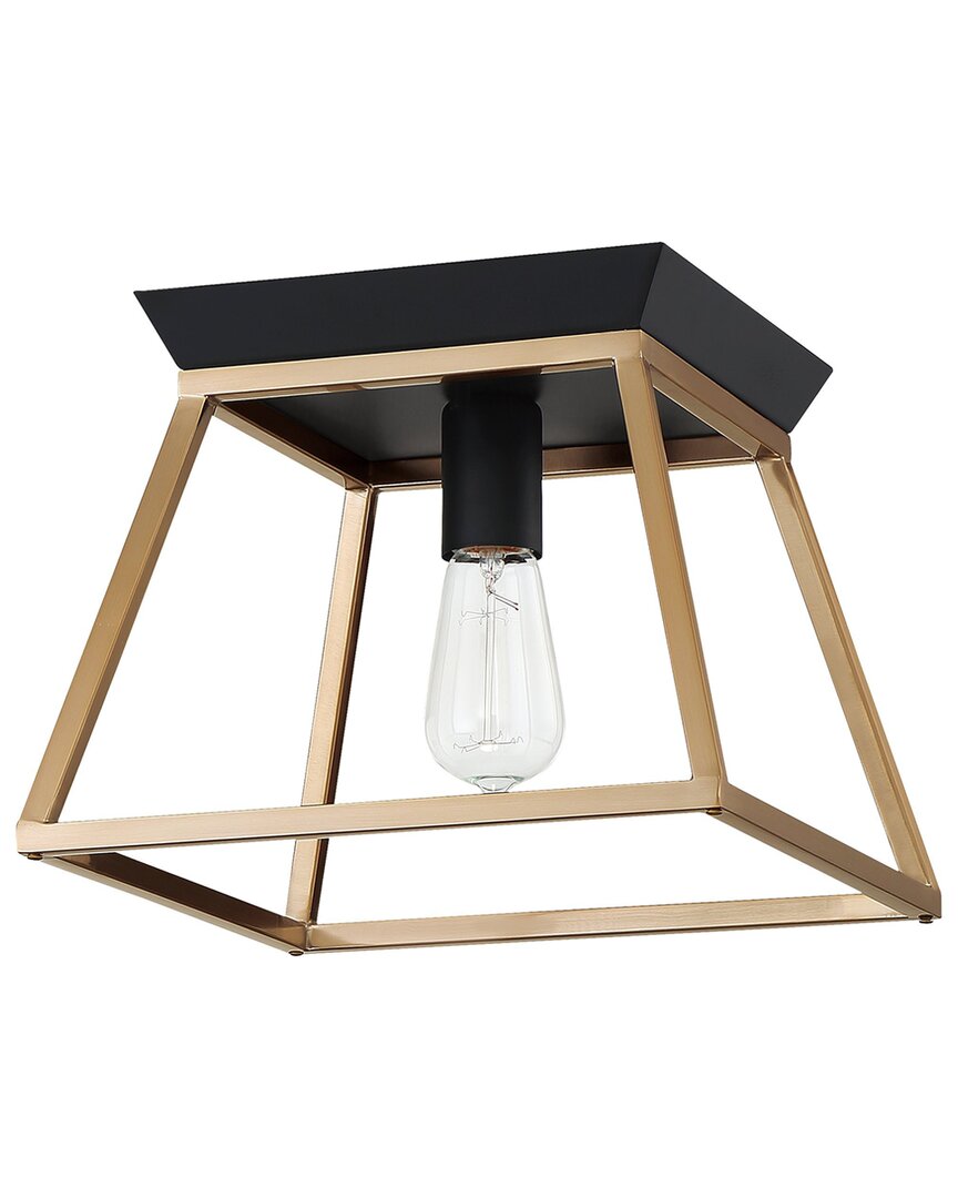 EGLO EGLO PAULINO 1 LIGHT OPEN FRAME CEILING LIGHT WITH BRUSHED GOLD & MATTE BLACK FINISH