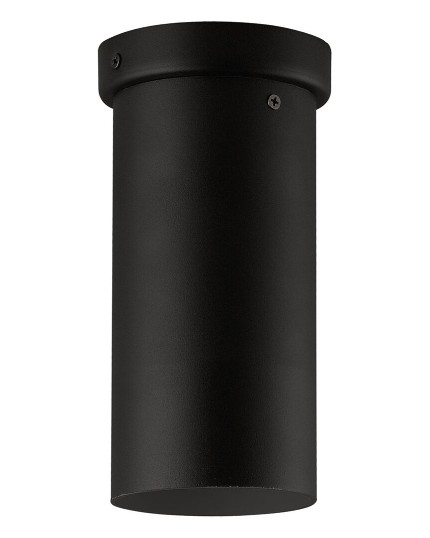 Eglo Tortoreto 1 Light Cylinder Ceiling Light With Matte Black Finish