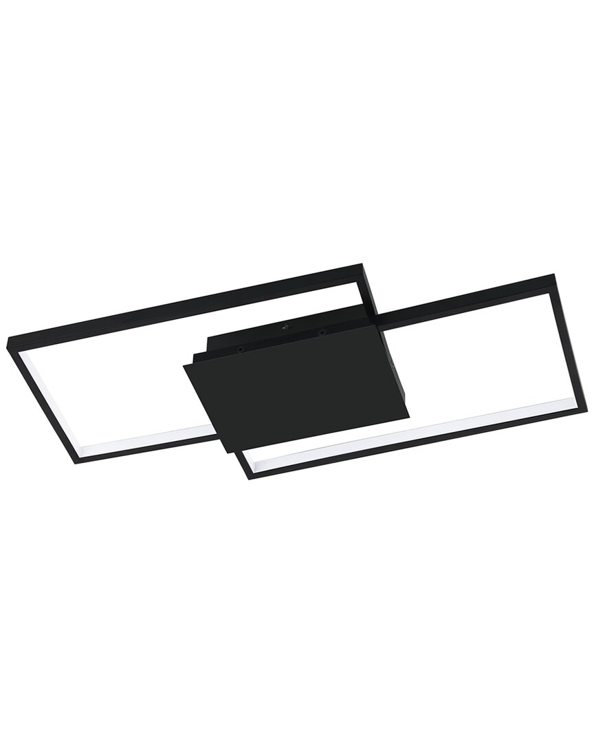 Eglo Milanius 1 Light Integrated Led Ceiling/wall Light With Matte Black Finish