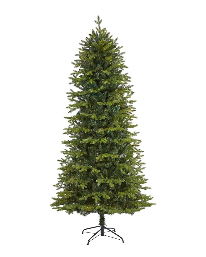 Nearly Natural 8ft Belgium Fir Natural-look Artificial Christmas Tree With 2358 Bendable Branches In Green