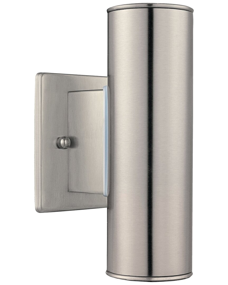 EGLO EGLO RIGA 2 LIGHT UP/DOWN OUTDOOR WALL LIGHT WITH STAINLESS STEEL FINISH