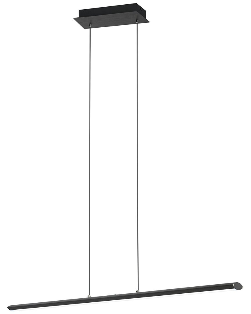 Eglo Pellaro 3 Light Integrated Led Linear Pendant With Black Finish & White Acrylic Diffuser