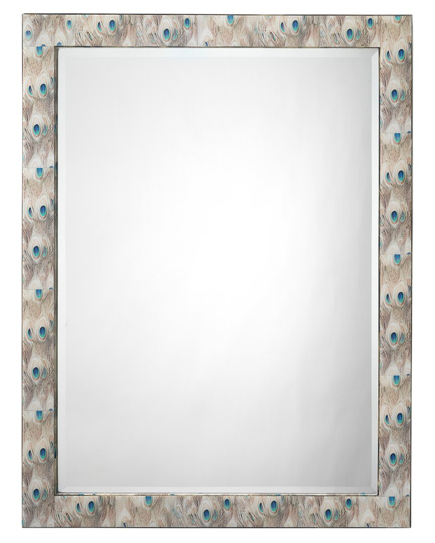Jamie Young Plume Rectangle Mirror In White