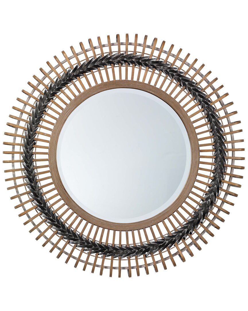 Jamie Young Grove Braided Mirror In Grey