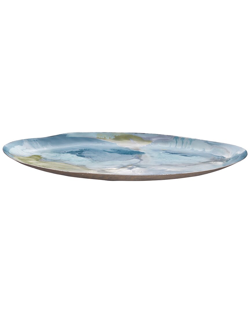 Jamie Young Palette Oval Tray In Green