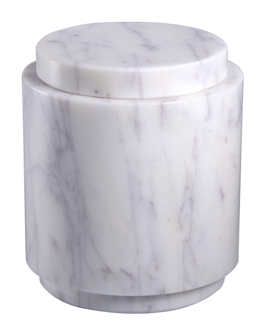 Bidkhome Marble Round Canister