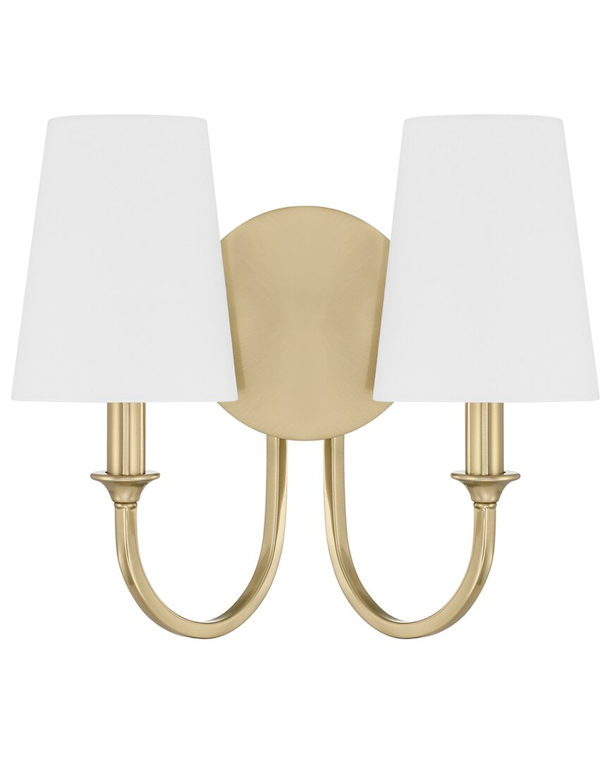 Crystorama Payton 2-light Vibrant Gold Wall Mount In Gold