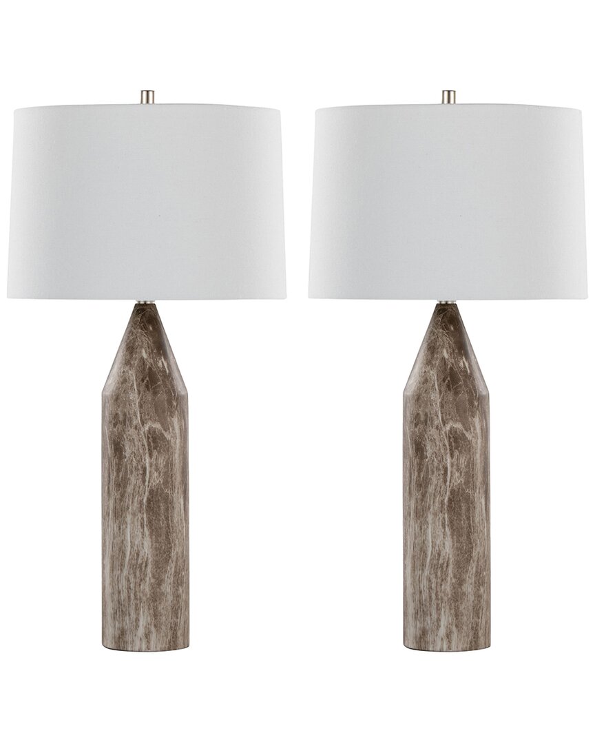 Lumisource Point 30 Contemporary Metal Table Lamp In Brown M In Multi