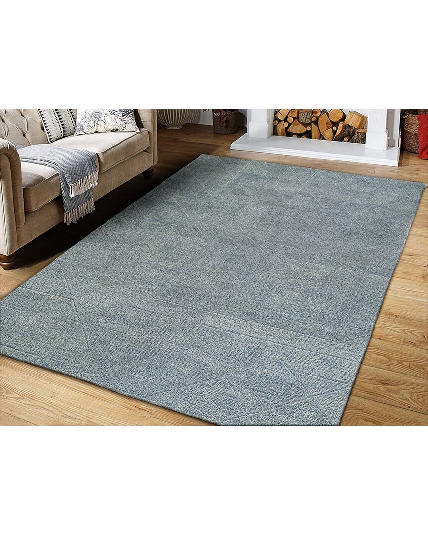 Obeetee Quartz Wool Rug In Blue