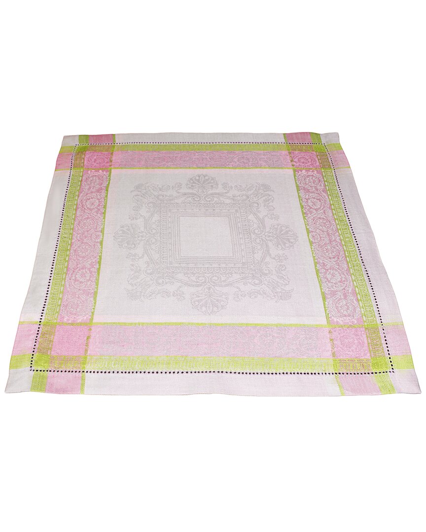 French Home Set Of 6 Linen Cleopatra Napkins In Multi