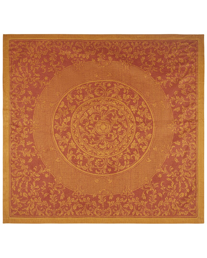 Shop French Home Linen Saffron Renaissance Tablecloth In Brown