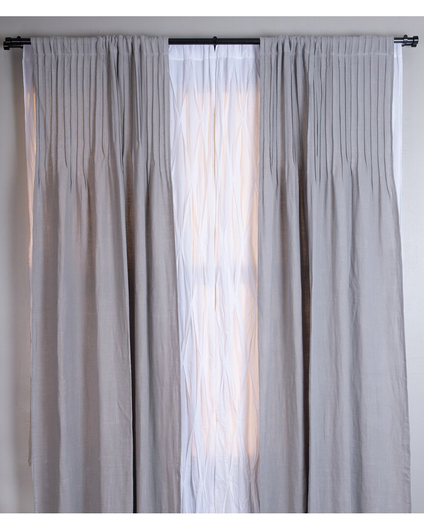 Amity Home Eileen Curtain Panel In Grey