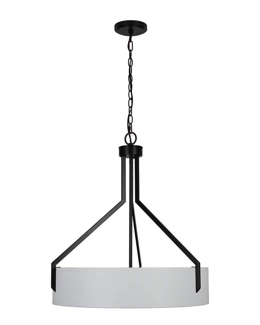 Kenroy Home Thayne 5-light Drum Pendant In White