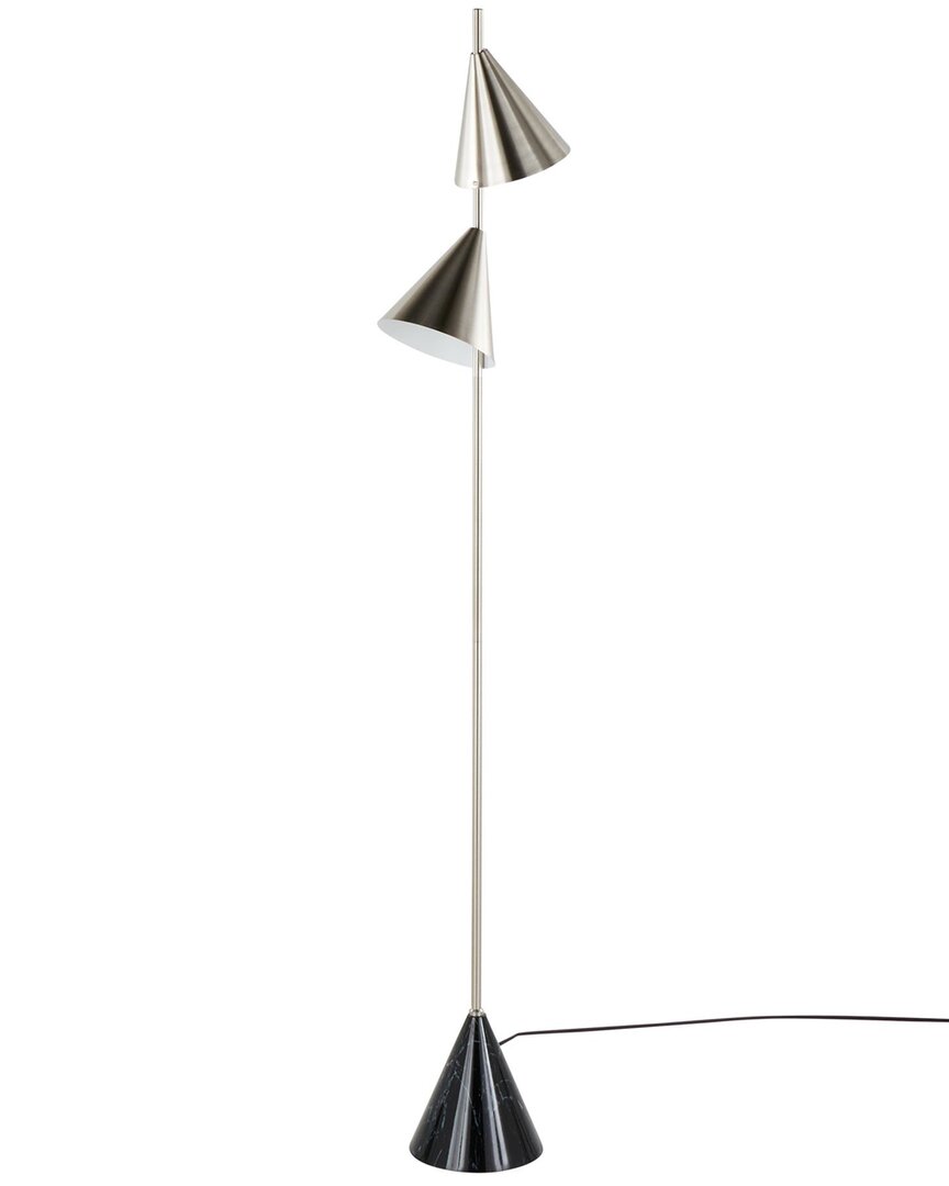 Lumisource Cone 65 Metal Floor Lamp In Silver