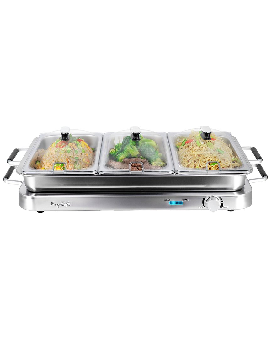 Megachef 3-in-1 Electric Chaffing Buffet Server And Warming
